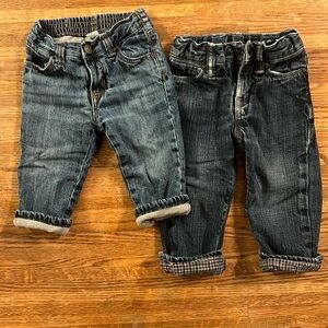 Lined Jeans Bundle Baby Gap and Old Navy